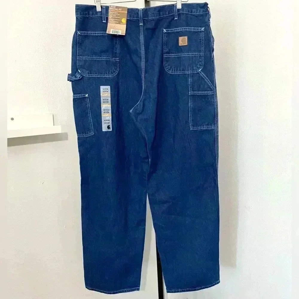 New Carhartt Original Work Dungarees B13 Loose Fit Dead Stock Utility 42 x 34 - Picture 3 of 11